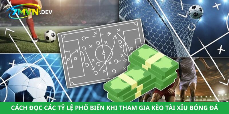 Cách đọc các tỷ lệ phổ biến khi tham gia kèo tài xỉu bóng đá